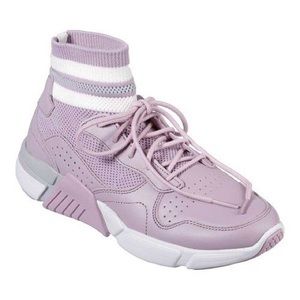 Lilac high top sneakers